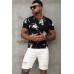 White Slim-fit Ripped Men's Jean Shorts