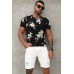 White Slim-fit Ripped Men's Jean Shorts