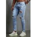 Men Ripped Slim Fit Skinny Jeans