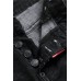 Black Button Fly Slim-fit Distressed Men's Jeans