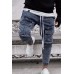 Men's Pocketed Slim Fit Skinny Jogger Jeans