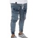 Men's Pocketed Slim Fit Skinny Jogger Jeans