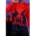 Men's Halloween Miko Print Long Sleeve Knit T-shirt