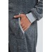 Grey Men Fleece Jumpsuit Loungewear