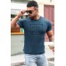 Blue DAD BOD Slim-fit Crew Neck Men's T-shirt