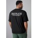 Black EMBRACE DEFINITELY Drop Sleeve Men's Oversized Tee