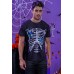 Halloween Skeleton 3D Print Short Sleeve Men's Graphic Tee